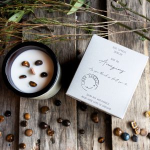 EAU So Amazing Candle (with tigers eye gemstone).